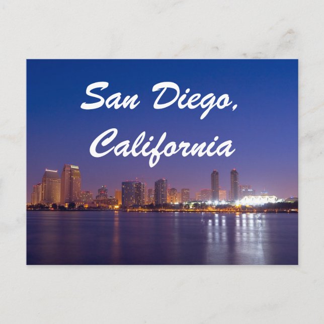 Carte Postale Sunrise San Diego California Skyline (Devant)