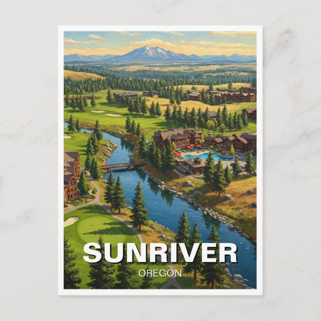 Carte Postale Sunriver Oregon Travel (Devant)