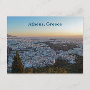 Carte postale Sunset Athènes Grèce Cityscape