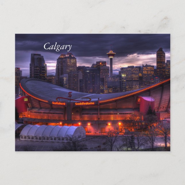 Carte postale Sunset Calgary Downtown (Devant)