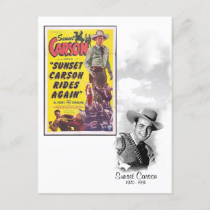 Carte Postale Sunset Carson - 1920 - 1990
