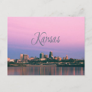 Carte Postale Sunset de la ligne Sky de Kansas City