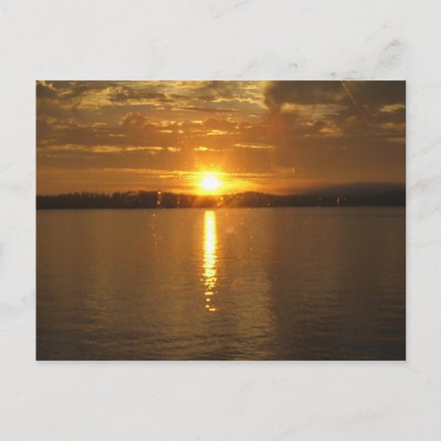 Carte Postale Sunset de l'Alaska (Devant)