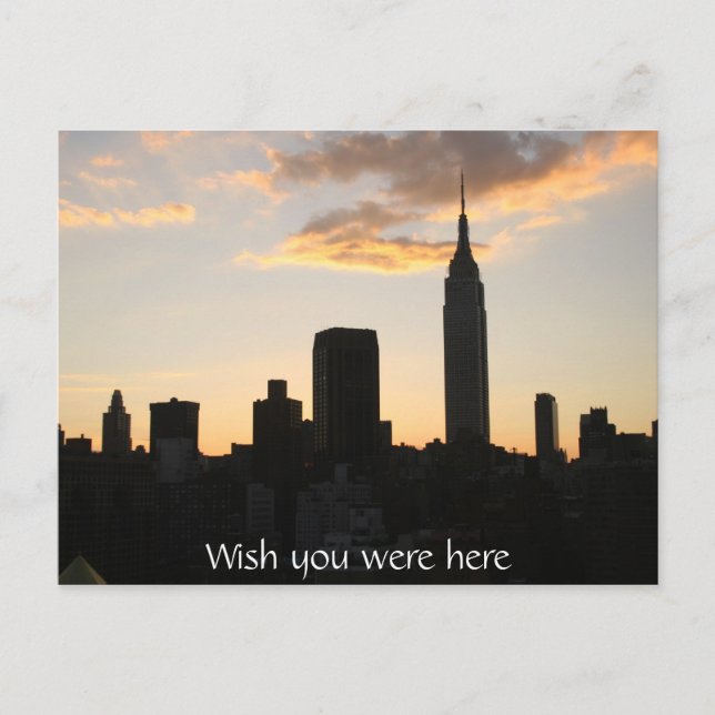 Carte Postale Sunset de New York (Devant)