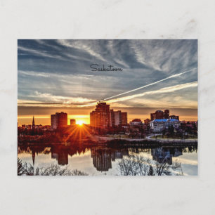 Carte Postale Sunset de Saskatoon