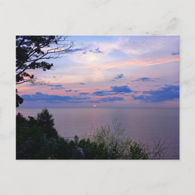 Carte Postale Sunset Lake Ontario (Devant)