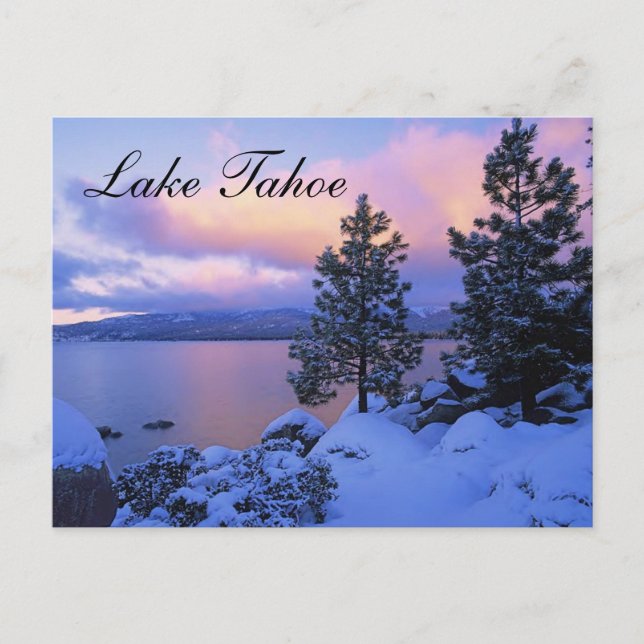 Carte postale Sunset Lake Tahoe Nevada (Devant)