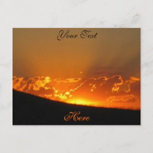 Carte Postale Sunset On The Horizon / Personnaliser avec votre p