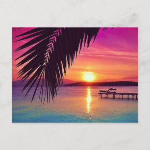 Carte postale Sunset Palm