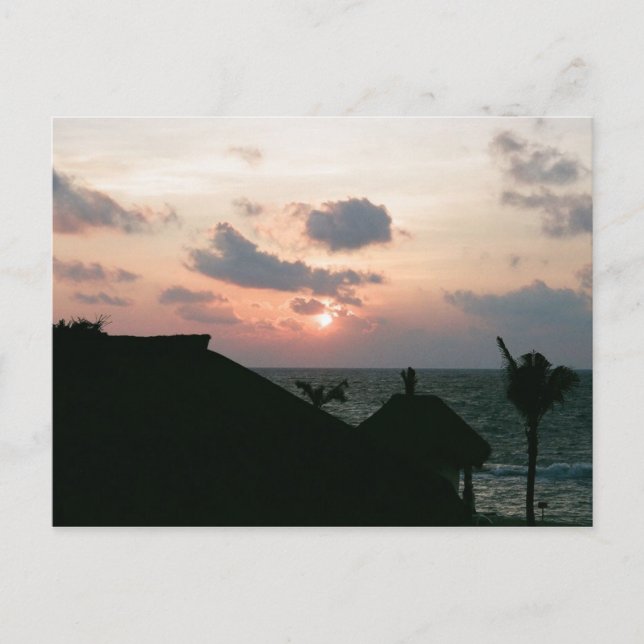 Carte Postale Sunset plage (Devant)