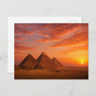 Carte postale Sunset Pyramides