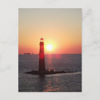 Carte Postale Sunset Sand Island Lighthouse