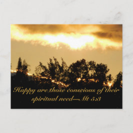 Carte Postale Sunset Scripture text