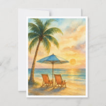 Carte postale Sunset Serenity Beach