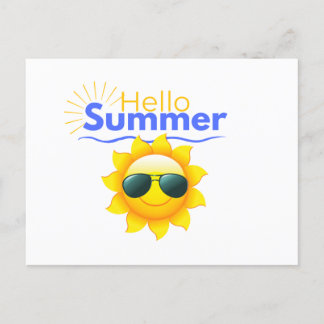 Carte Postale Sunshine "Hello Summer"