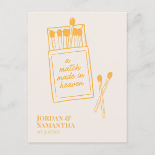 Carte Postale Sunshine Orange Match Made in Heaven Enregistrer l