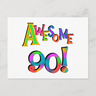 Carte Postale Super 90 T-shirts et Gifs Anniversaires