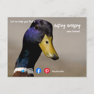 Carte Postale super agent immobilier marketing merveilleux canar