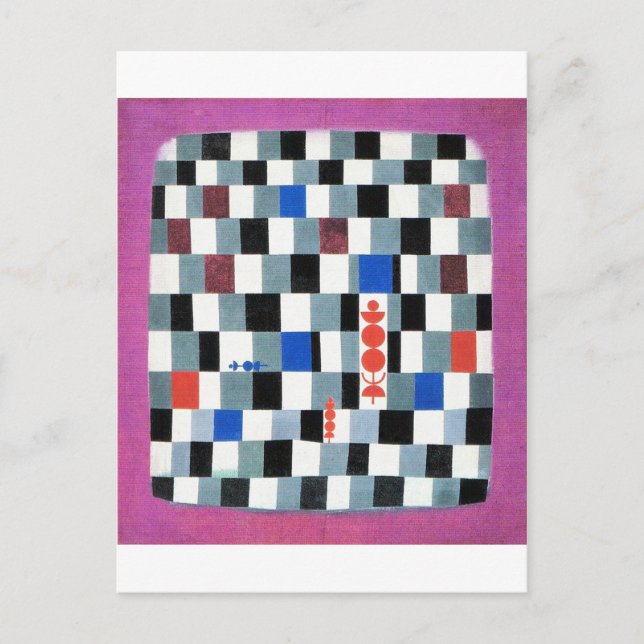 Carte Postale Super échecs, Paul Klee (Devant)