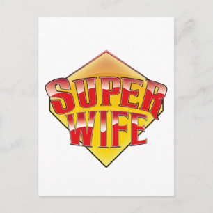 Carte Postale Super Épouse