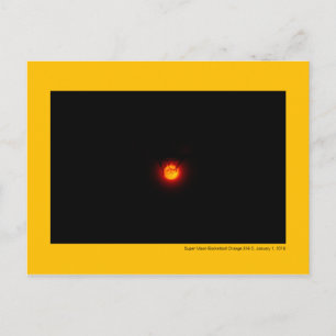 Carte Postale Super Moon Basketball Orange 316-2