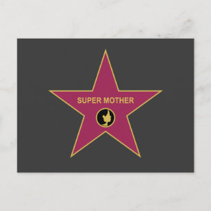 Carte Postale Super Mother - Hollywood Mother Star
