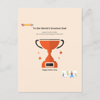 Carte Postale Super Papa