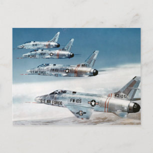 Carte Postale Super Sabres F-100