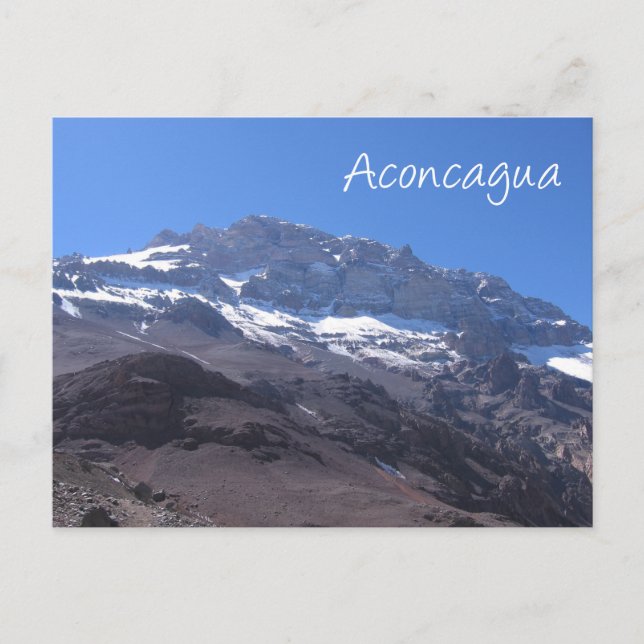 Carte Postale Super Summit View, Mont Aconcagua, Argentine (Devant)
