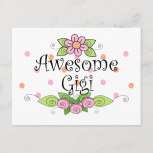Carte Postale Super T-shirt Gigi