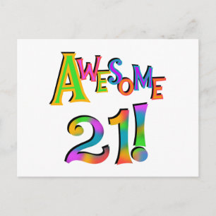 Carte Postale Superbe 21 T-shirts et cadeaux d'anniversaire