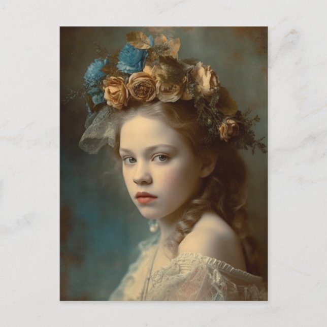 Carte Postale Superbe portrait victorien d'enfant (Devant)