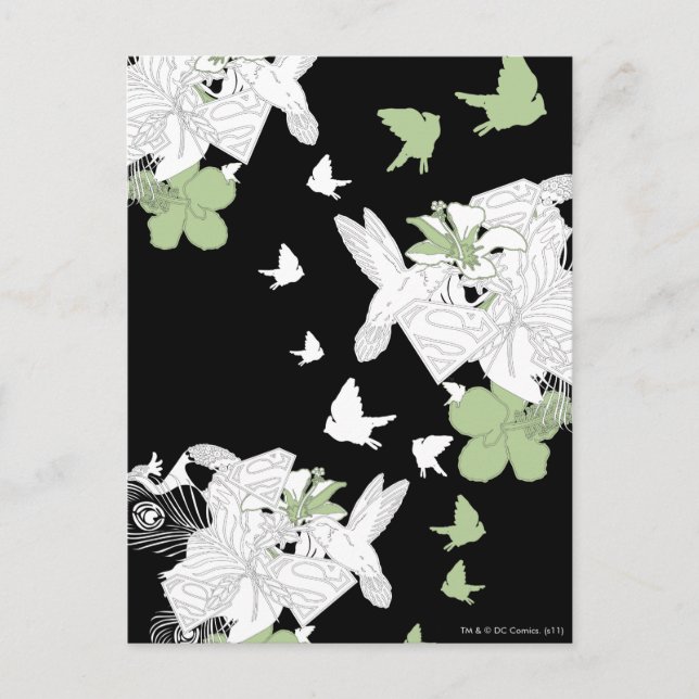 Carte Postale Supergirl Birds and Feathers (Devant)