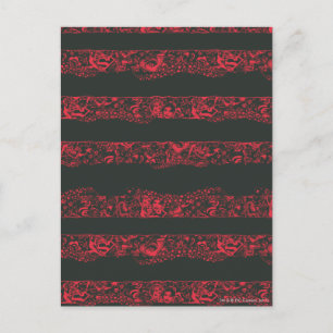 Carte Postale Supergirl Black et Red Line Motif