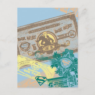Carte Postale Supergirl Box Siège Bleu