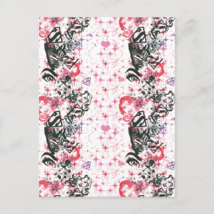 Carte Postale Supergirl Collage Motif