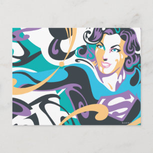 Carte Postale Supergirl Color Splash Swils 1