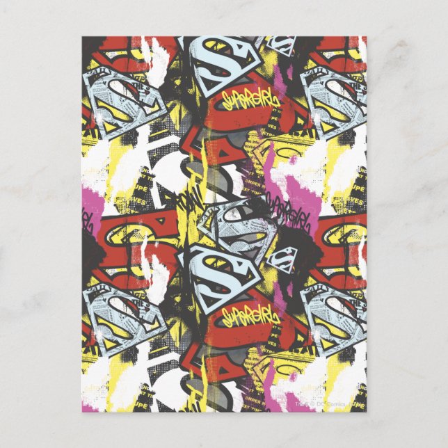 Carte Postale Supergirl Comic Capteurs Motif 7 (Devant)
