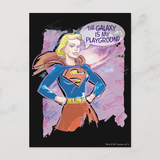 Carte Postale Supergirl Galaxy (Devant)