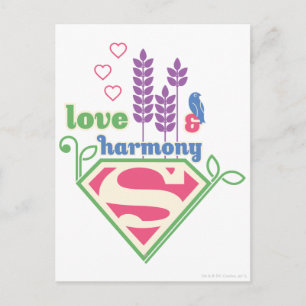 Carte Postale Supergirl Love & Harmony