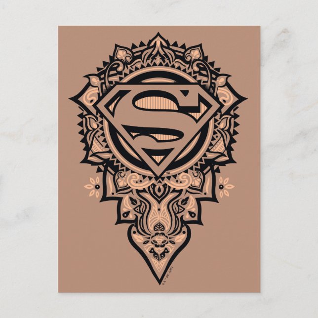 Carte Postale Supergirl Mandala Graphic (Devant)