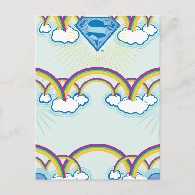 Carte Postale Supergirl Motif arc-en-ciel (Devant)