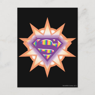 Carte Postale Supergirl Orange Starburst