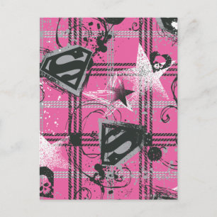 Carte Postale Supergirl Pink SplatCarré