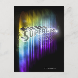 Carte Postale Supergirl Rainbow