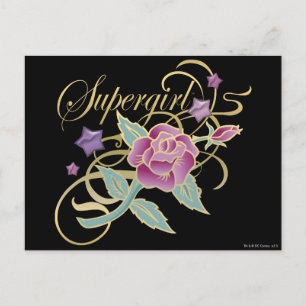 Carte Postale Supergirl Rose