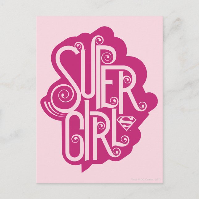 Carte Postale Supergirl Swirl 1 (Devant)