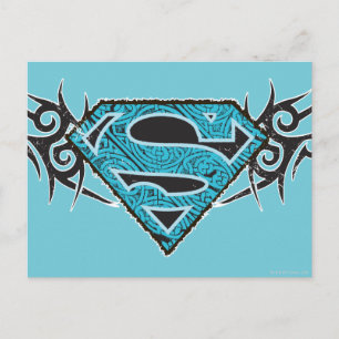 Carte Postale Supergirl Tribal Pattern Logo