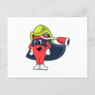 Carte Postale Superhero comme pompier
