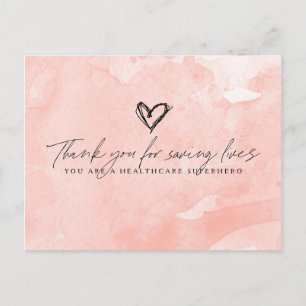 Carte Postale Superhero Merci de la santé